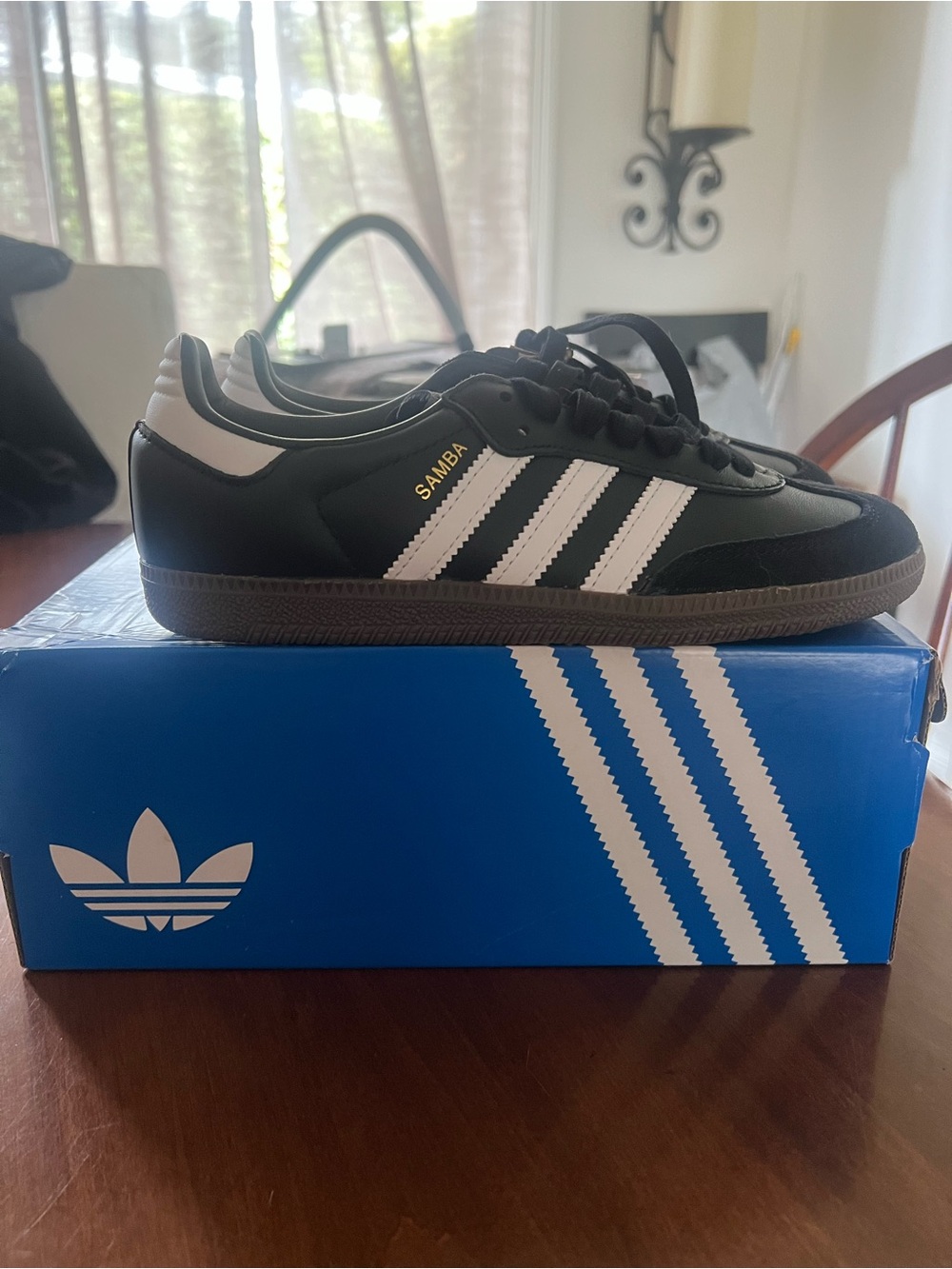 adidas Samba woman’s Sneakers - Black with White Stripes